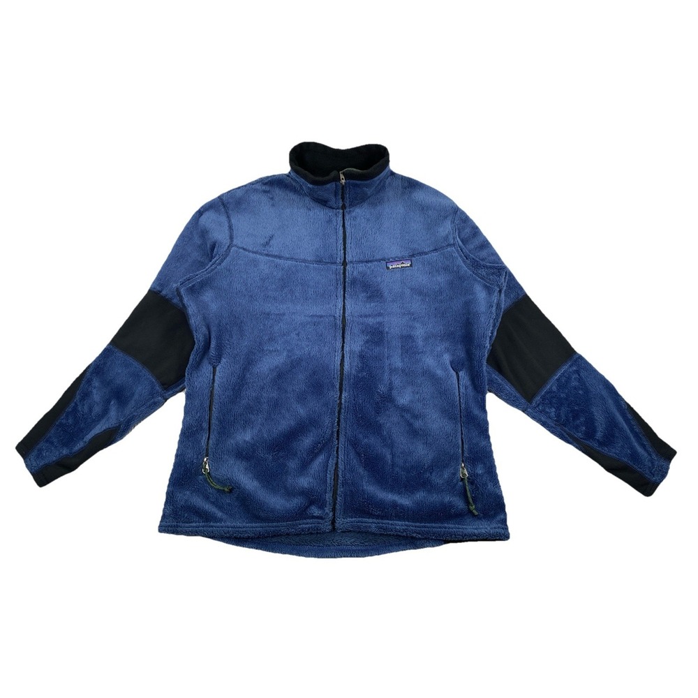 Vintage Patagonia R2 Jacket Regulator Full Zip‎ Blue Black Women's Large USA